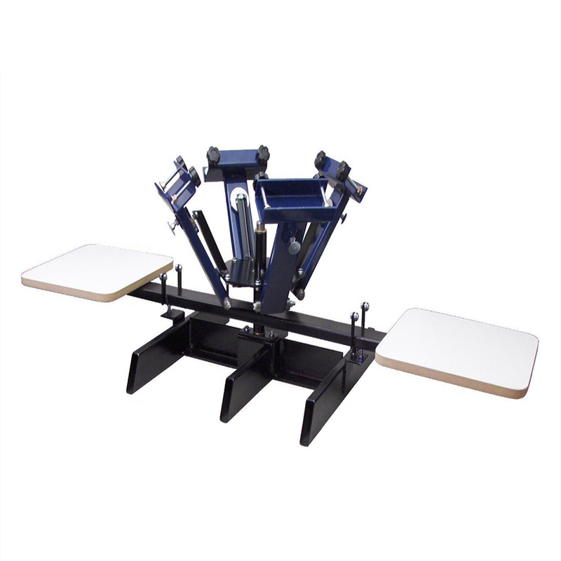 4 color 2 station screen printing machine manufacture